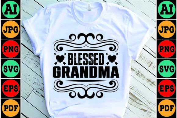 Blessed Grandma Mom SVG Design for Crafts