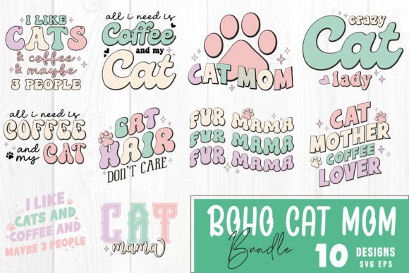Boho Cat Mom SVG Bundle: Graphics & Crafts Review