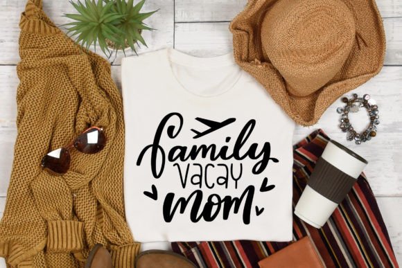 Family Vacay Mom SVG: Crafts & Graphics