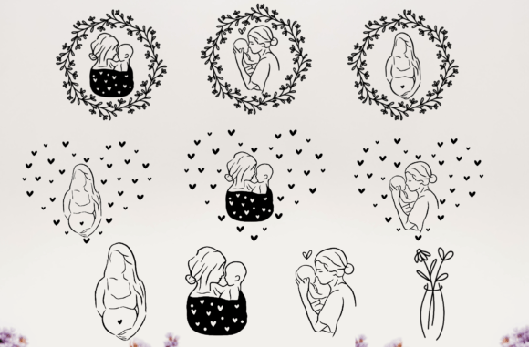 Mothers Day SVG Graphics for Crafts